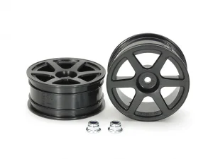 Tamiya M-Narrow 6 Spoke Wheels +2 Clr