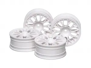 Tamiya M Narrow White Mesh Wheels X 2 Clr
