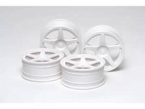 Tamiya M Narrow White 5 Spoke Wheels