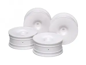 Tamiya M-Narrow White Dish Wheel (+2)