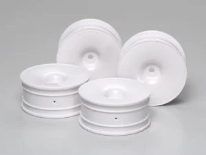 Tamiya M-Narrow White Dish Wheel (+2)