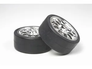Tamiya Plated Mesh Wheel W Drift Tyres 2