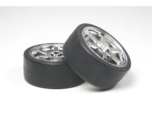 Tamiya 6-S Wheel W Drift Tyre X 2 26mm + 2