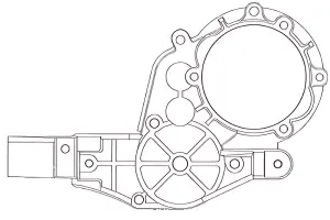 Tamiya Gear Case L For 58441