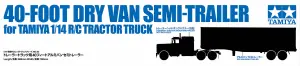 Tamiya 40ft Dry Van Semi-Trailer