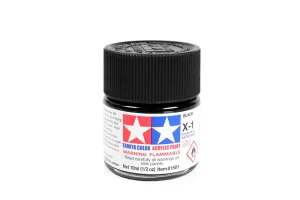 Tamiya Acrylic Mini Paints X-1 Black
