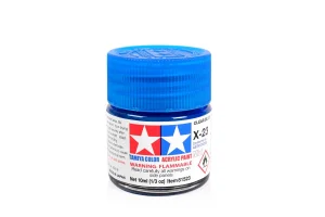 Tamiya Acrylic Mini Paints X-23 Clear Blue ** CLEARANCE **