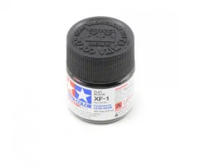 Tamiya Acrylic Mini Paints XF-1 Flat Black