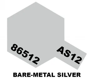 Tamiya AS-12 Spray Paint - Bare Metal Silver