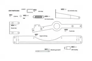 Tamiya Stay Parts Bag For 56009