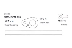 Tamiya Metal Parts Bag For 56009