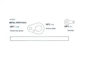 Tamiya Metal Parts Bag For 56009