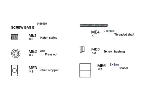 Tamiya Screw Bag E For 56009