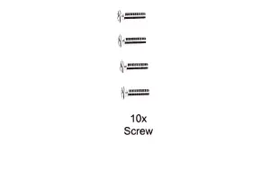 Tamiya 3X10mm Countersunk Head Screw(10Pcs