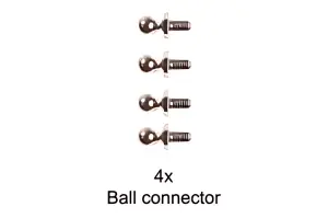 Tamiya 5mm Ball Connector (4Pcs)