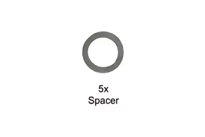 Tamiya 5X0.5mm Spacer (5Pc)For 58431