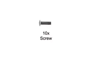 Tamiya 3X10mm Flat Screw For 58476