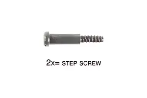 Tamiya 3X18mm Step Screw (2Pcs)