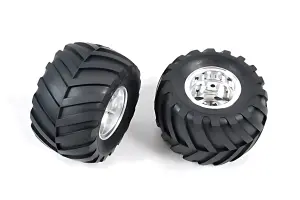 Tamiya Rear Tire + Wheel (2) For 58242