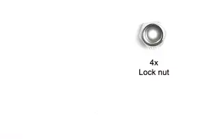 Tamiya M4 Nylon Lock Nut (4 Pack)