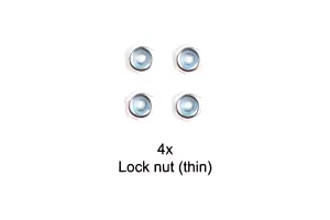 Tamiya 3mm Lock Nut 4Pcs