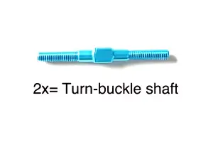 Tamiya 3X35mm Aluminium Turnbuckle Shaft 58431