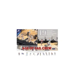 1:84 Age Of Sail Crew - Set of 19 die cast figurines