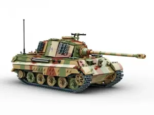Tiger II tank in camo