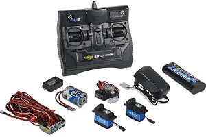Tamiya R/C Truck Starter Set - Includes Radio, Battery, Charger, Motor, ESC, Lights, Etc