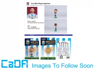 Lionel Messi Argentina 2026 Mini 7cm Action Figure
