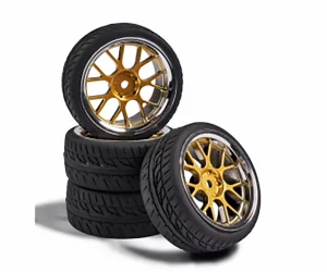 CARSON 1:10 Wheel Set Y-Design2 (4) gold/c