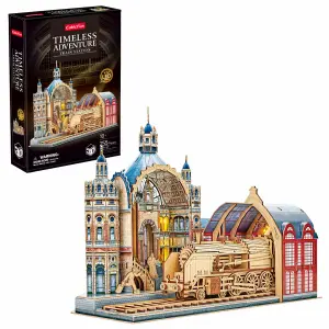 Museum Time Express Train with LED Lighting (253 pieces)