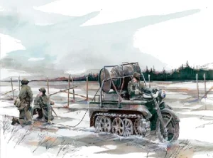 Dragon Sd.Kfz.2/2 kleines Kettenkrad w/sch.Feldkable (Driver and crew included)