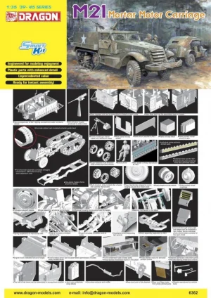 Dragon 1/35 M21 Mortar Motor Carri Discc
