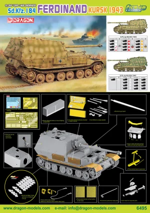 Dragon 1/35 Sd Kfz 184 Ferdinand Kursk1943