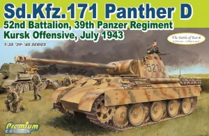 DRAGON 1/35 Sd.Kfz.171 Panther D 52nd Battalion - 39th Panzer Regiment Kursk Offensive - July 1943 (Premium E