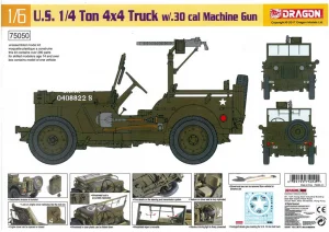 Dragon 1/6 1/4 Ton 4X4 Truck W/.30Cal Gun