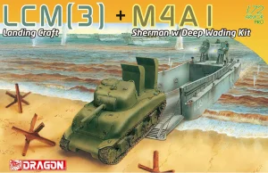 Dragon 1/72 Lmc(3) Landing Craft+M4A1