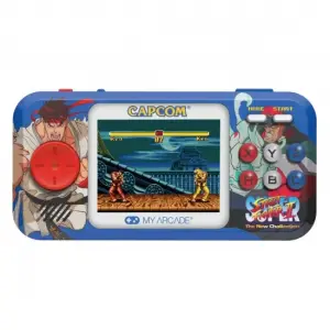 My Arcade Super Street Fighter II Pocket Player Pro Portable Gaming System (2 Games In 1)
