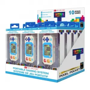 My Arcade Tetris Pixel Pocket Portable Gaming System - Retail Display Tray (Includes 12 pcs of DGUNL7083)