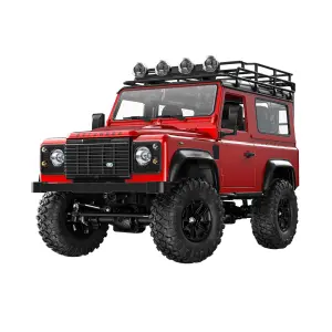 Red 1:14 Land Rover Defender 90 RC Crawler Pro