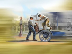 American Gasoline Loaders (1910s) 2 Figures