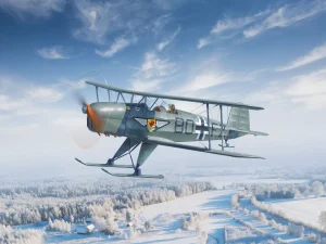 Bücker Bü 131D (Winter Version) - WWII German Training Aircraft