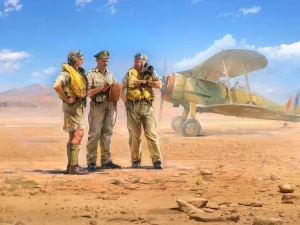 British Pilots in Tropical Uniform (1939-1943) (3 figures)