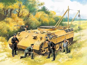 German Tank Crew (1943-1945) (4 figures - 1 officer - 1 unterofficer - 2 soldiers)
