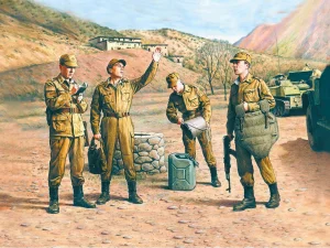 Soviet Motorized Infantry (1979-1988) (4 figures - 1 officer - 3 soldiers)