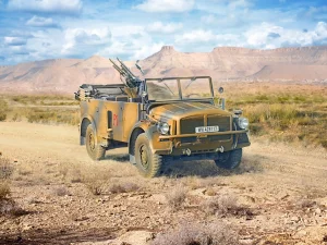 s.E.Pkw Kfz.70 with Zwillingssockel 36 - WWII German Military Vehicle