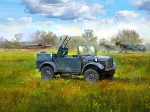le.gl.Einheitz-Pkw Kfz.4 - WWII German Light Anti-Aircraft Vehicle