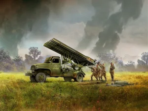 BM-13-16 on G7107 chassis with Soviet crew