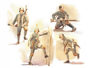 German Sturmtruppen (1918) (4 figures)